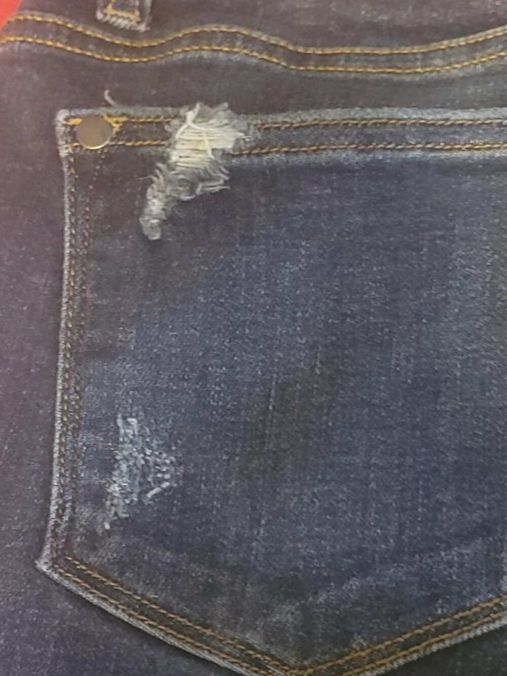 Judy Blue Distressed Skinny Jeans Women's 11/30 Dark Wash High Stretch Denim - Picture 6 of 10